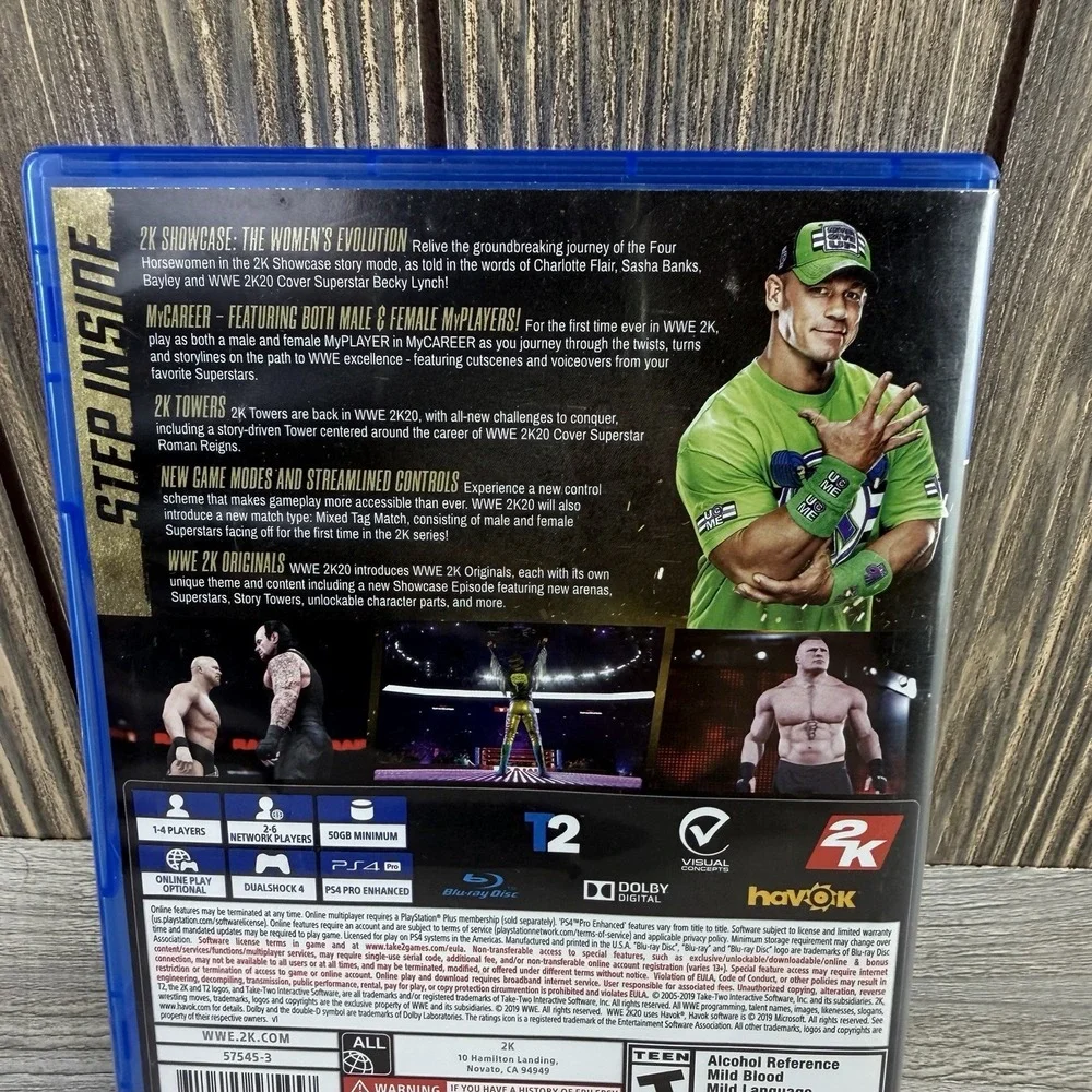 WWE 2K20 Deluxe Edition (Sony PlayStation 4, PS4 Tested & Working No Manual